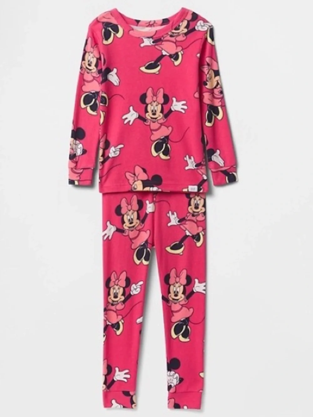 🆕 NWT Gap Kids Disney Minnie Mouse Pink Pajama Set Sz 6